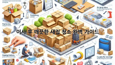 이사 후 깨끗한 새집 청소 완벽 가이드